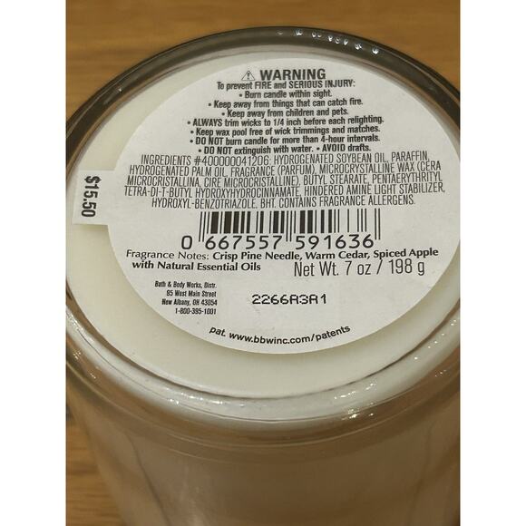 Bath and Body Works Tree Farm Single Wick Candle 7oz - Picture 7 of 9